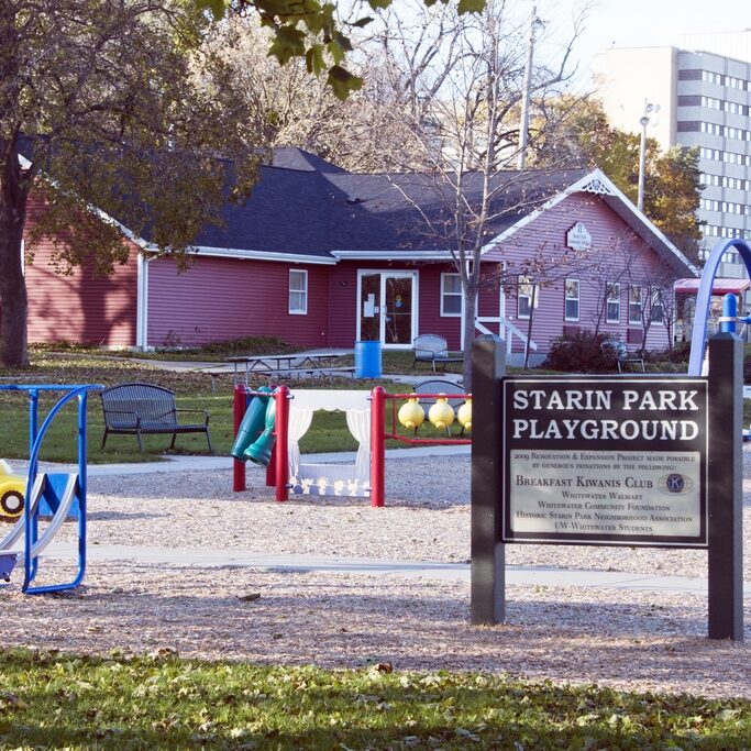 One of the Community Action Grants provided for the workout equipment at Starin Park. 